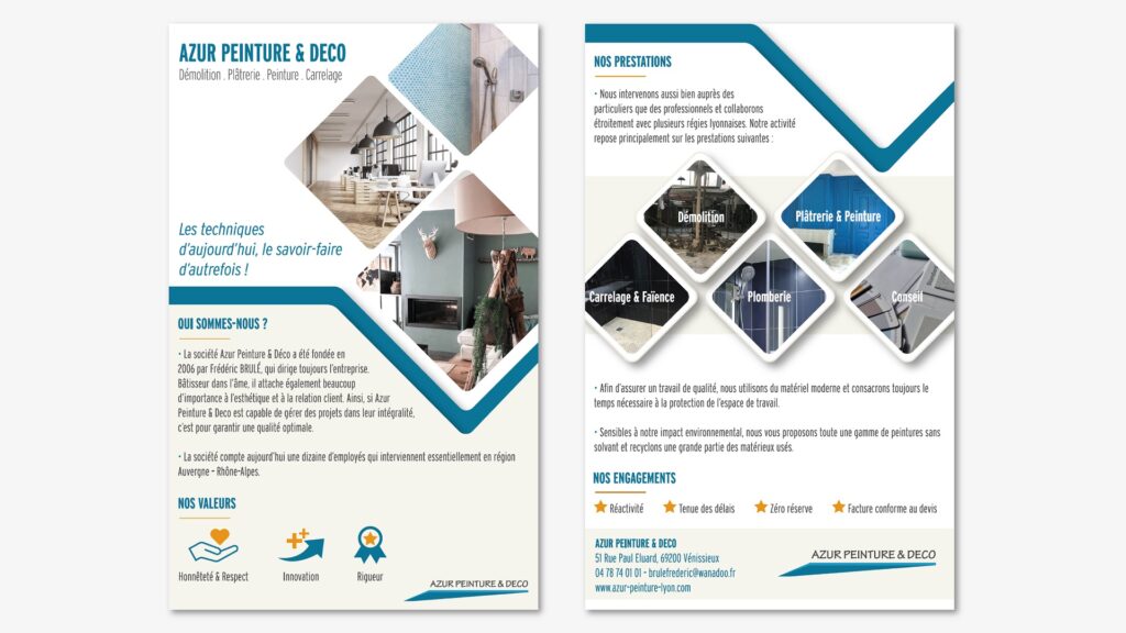 Brochure Azur Peinture et Deco