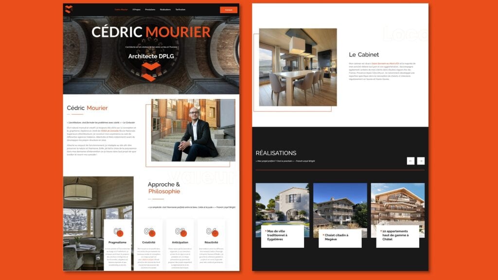 Site Internet Cedric Mourier Architecte