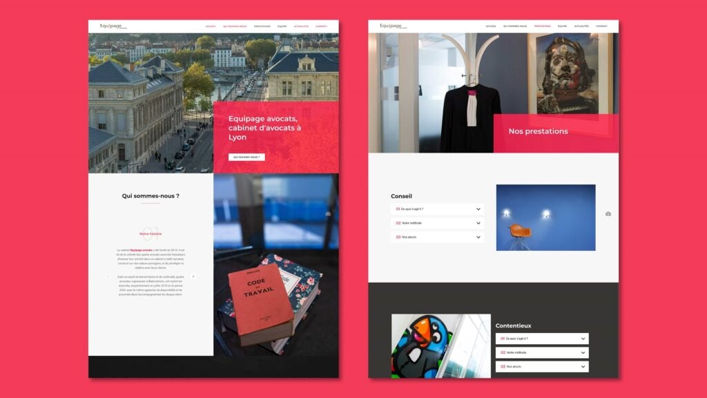 Site Internet Equipage Avocats
