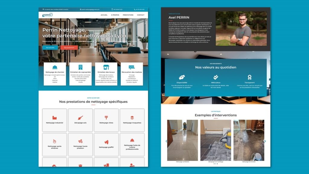 Site Internet Perrin Nettoyage